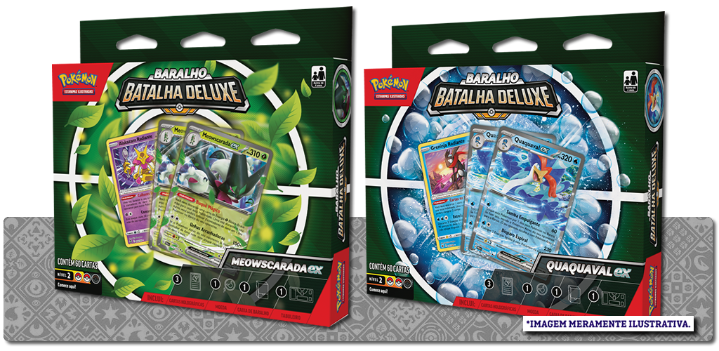 Baralho Batalha Deluxe Meowscarada e Quaquaval